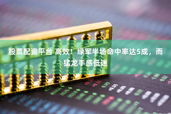 股票配资平台 高效！绿军半场命中率达5成，而猛龙手感低迷